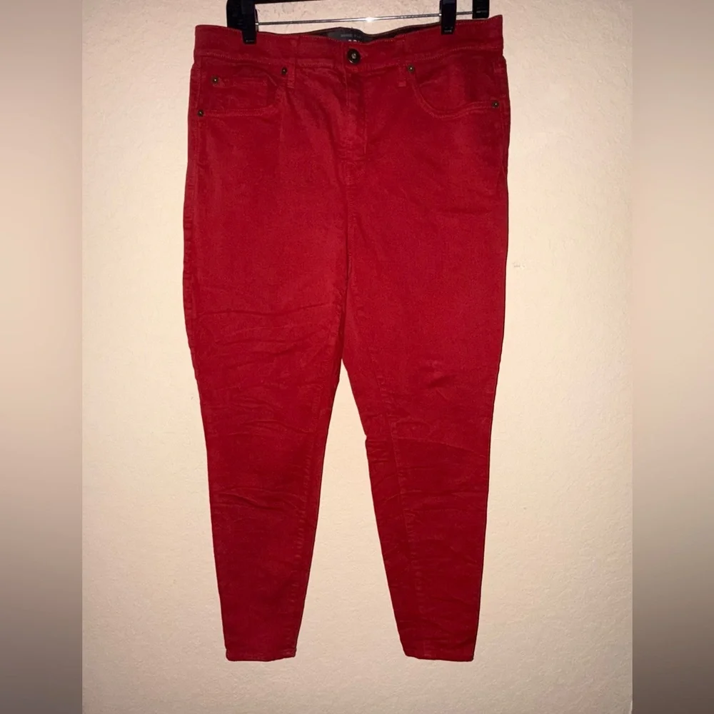 Torrid Sky High Skinny Jean - Premium Stretch Red- ❤️Size 14R❤️ - Picture 4 of 13